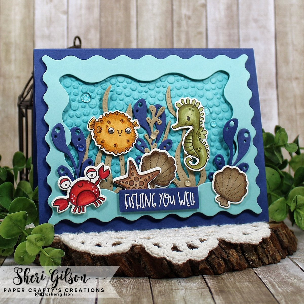 Fin-tastic Friends Clear Stamp Set - Sweet 'n Sassy Stamps, LLC