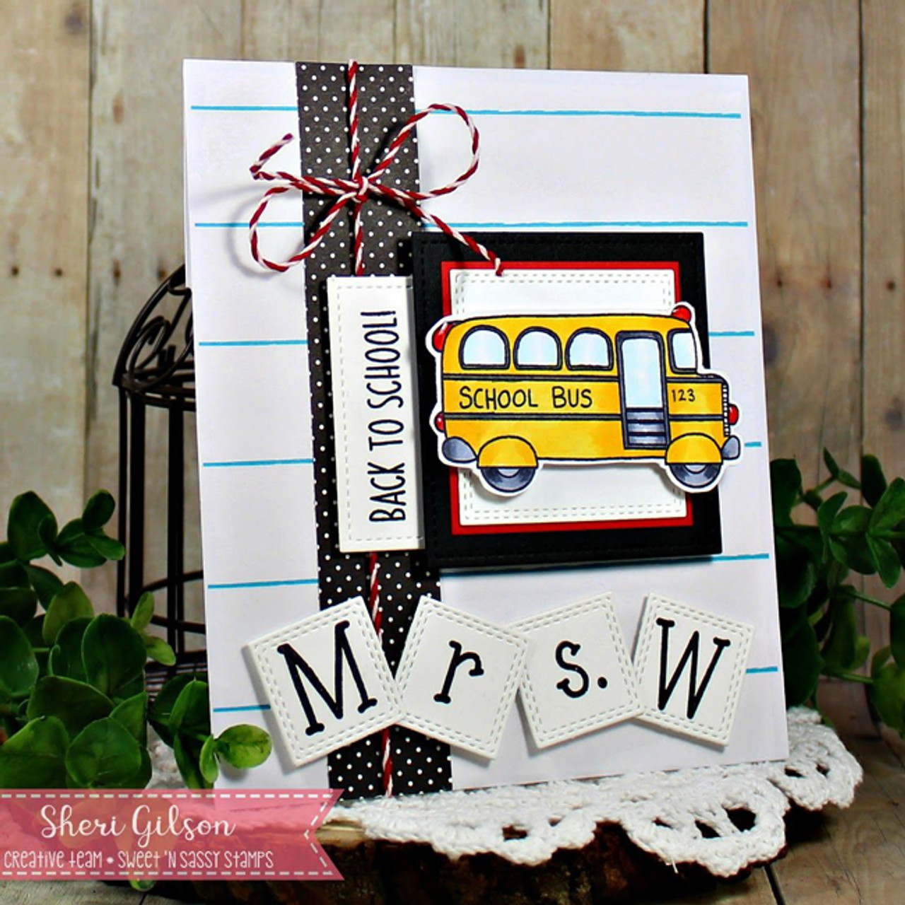 Back to School Clear Stamp Set - Sweet 'n Sassy Stamps, LLC