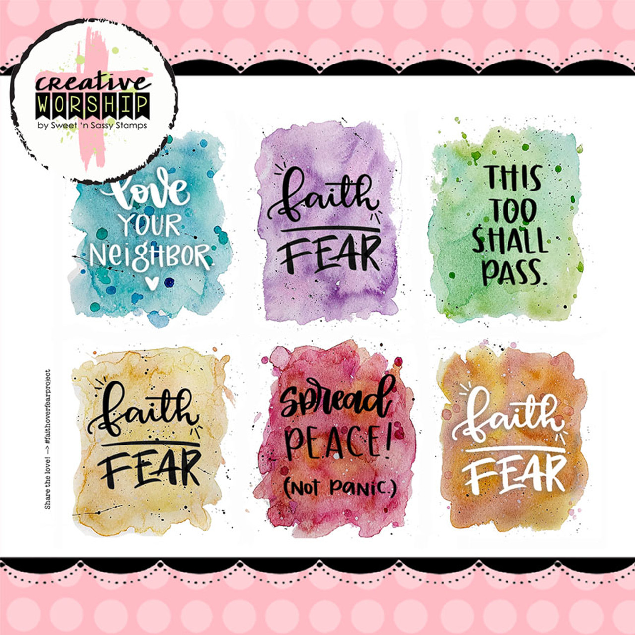 Faith over Fear - Bible Verses 1 - Christian - Faith Based - Inspirational  - Spiritual, Religious Sticker by Studio Grafiikka - Pixels