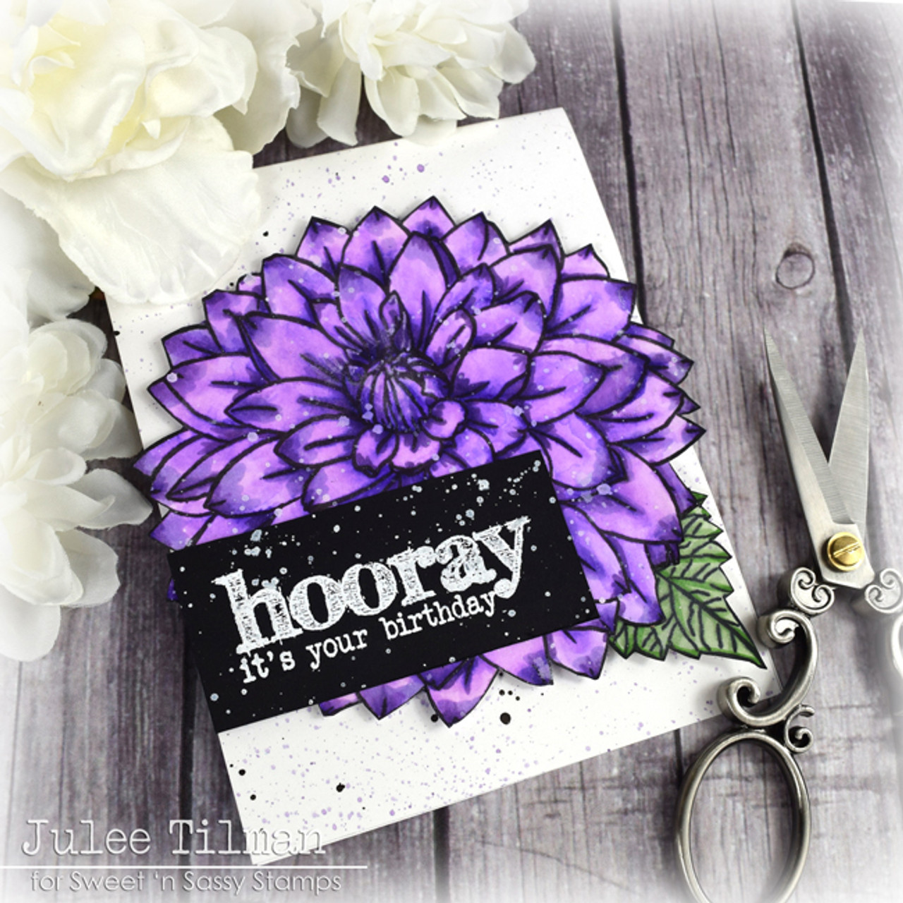 Violets flowers stamp set  Lesia Zgharda clear stamps