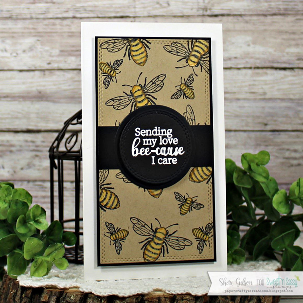 Sending Cozy Feelings and Love : Honey Bee Stamps