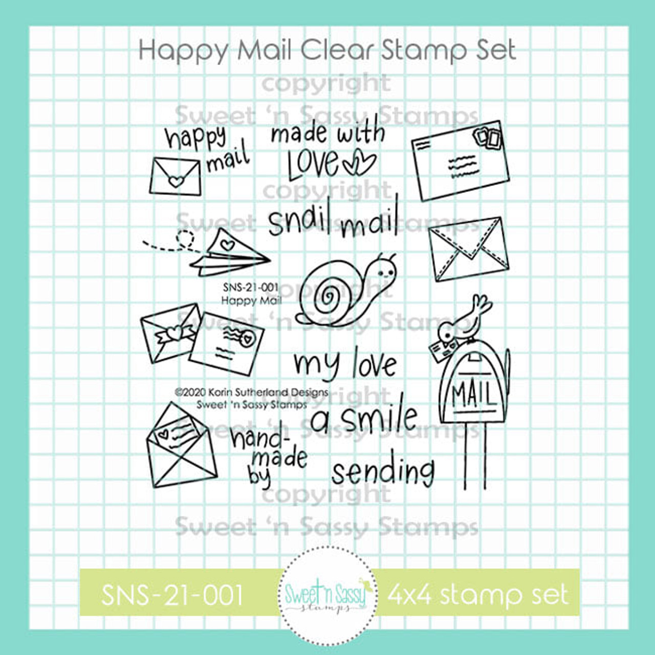 Happy Camper Clear Stamp Set - Sweet 'n Sassy Stamps, LLC