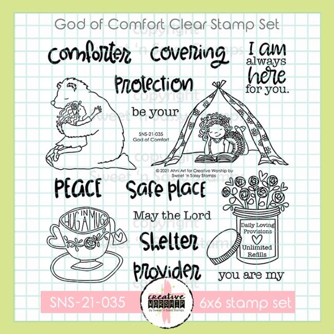 Creative Worship: His Book Clear Stamp Set - Sweet 'n Sassy Stamps, LLC