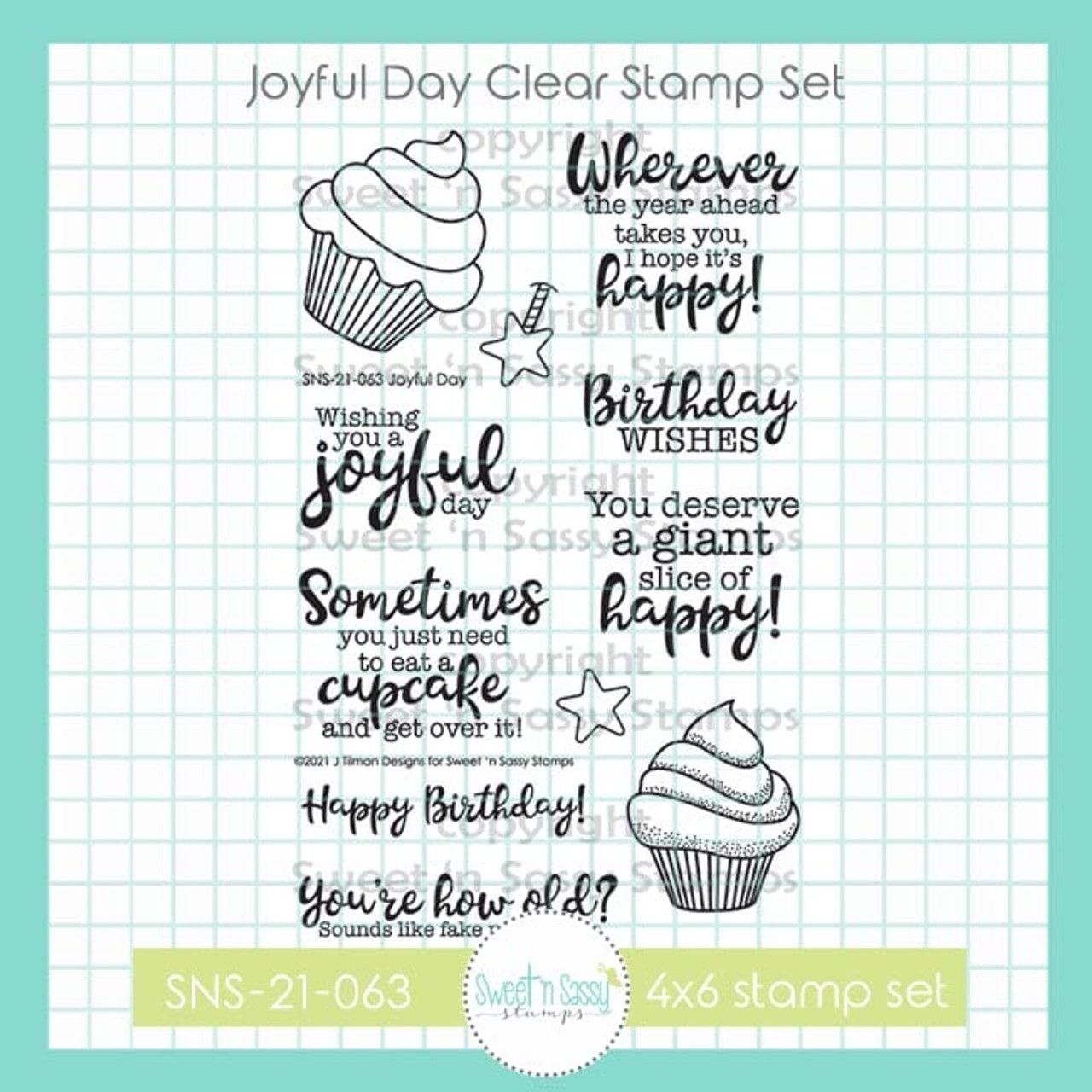 Joyful Day Clear Stamp Set - Sweet 'n Sassy Stamps, LLC