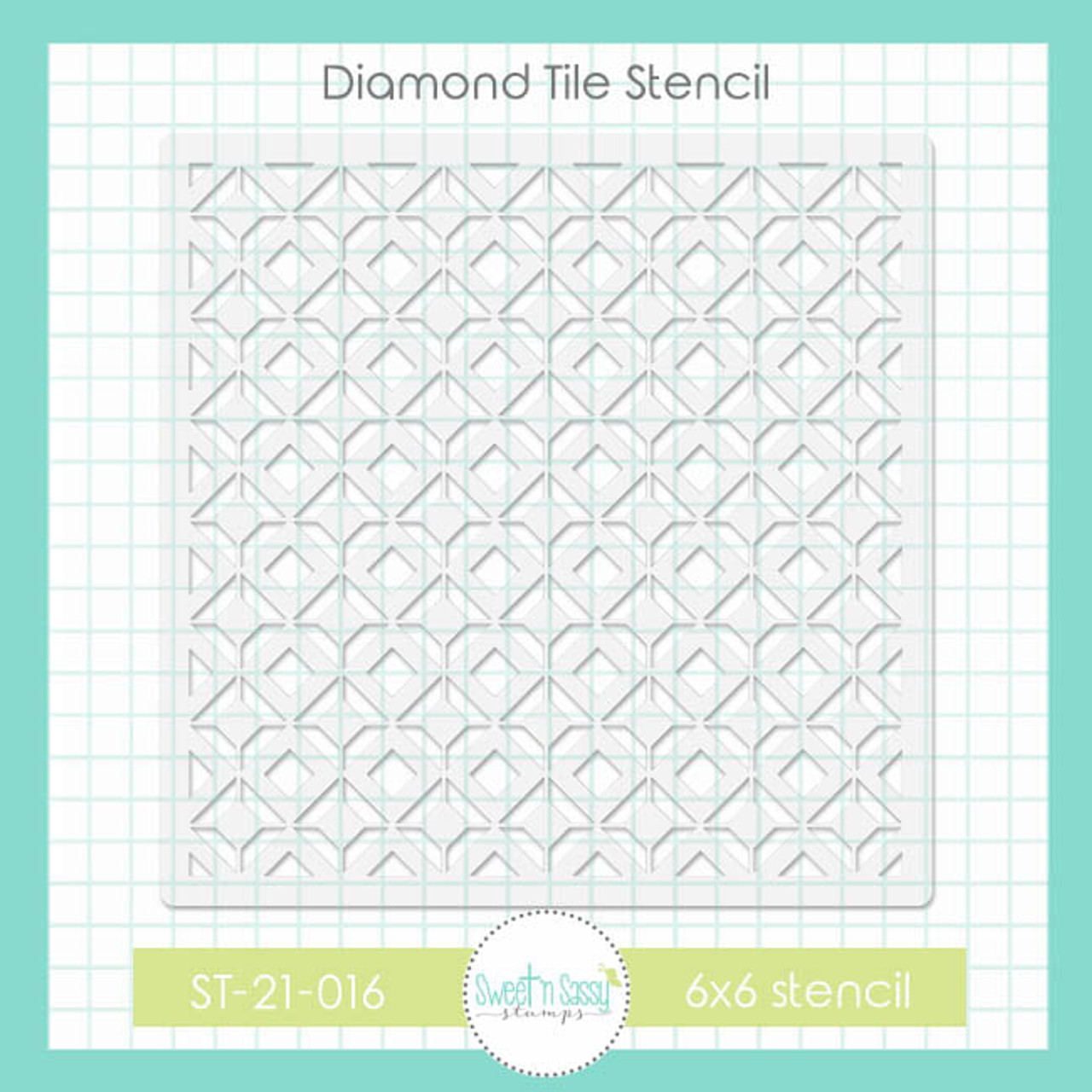 SnSS Diamond Tile Stencil