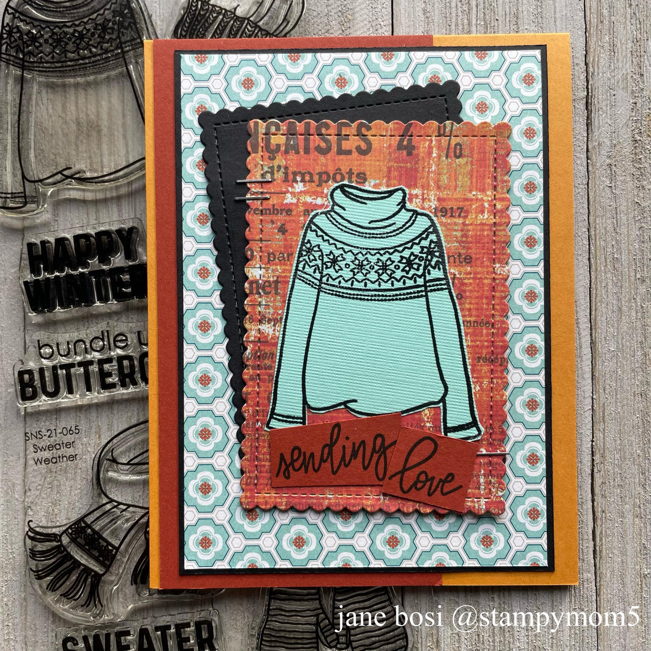 Sweater Weather Clear Stamp Set - Sweet 'n Sassy Stamps, LLC