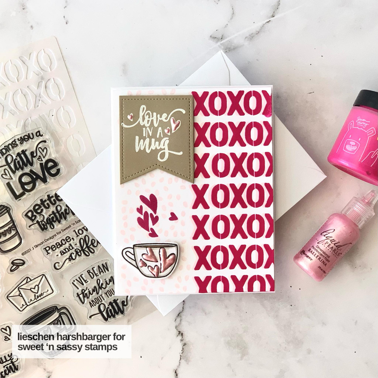 Latte Love Clear Stamp Set - Sweet 'n Sassy Stamps, LLC