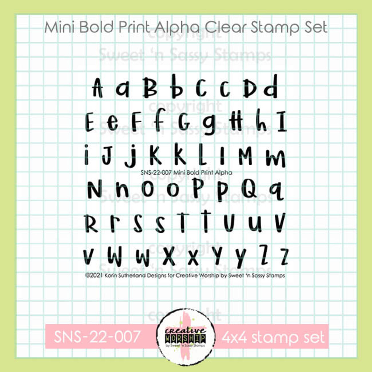 Mini Hot Stamps Alphabet Set - Lowercase