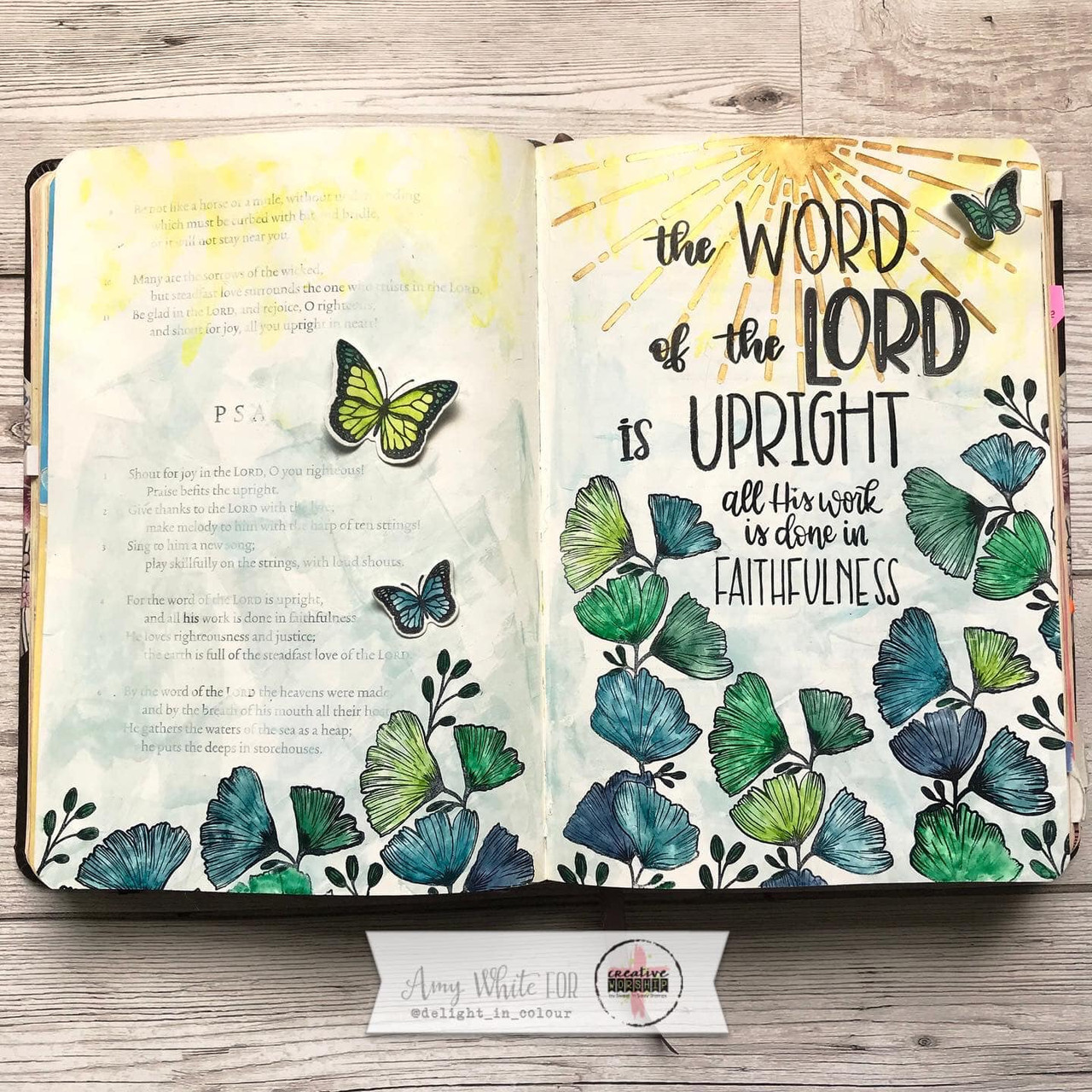 Sing unto God Stamps Bible Journaling