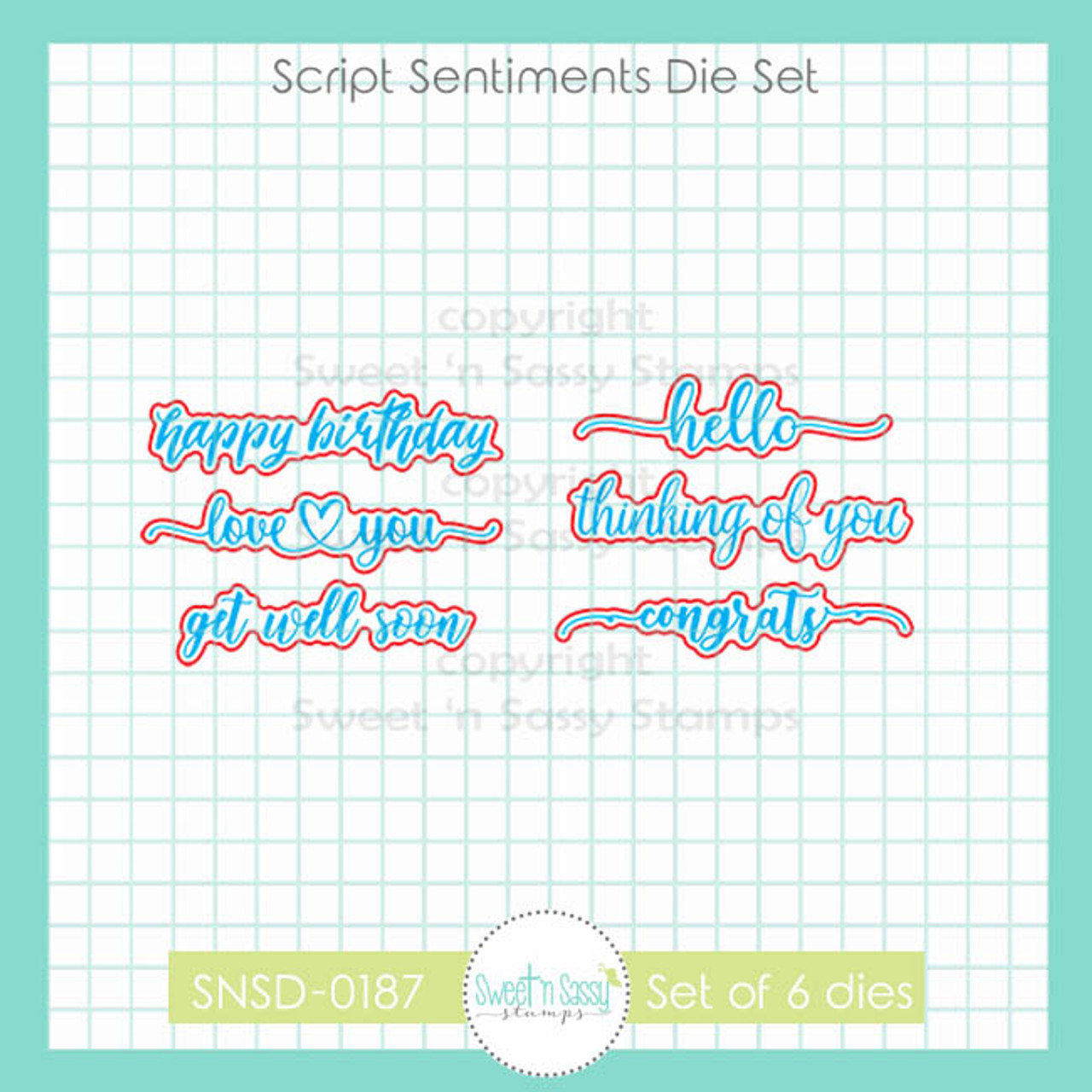 Mini Tag Sentiments Clear Stamp Set - Sweet 'n Sassy Stamps, LLC