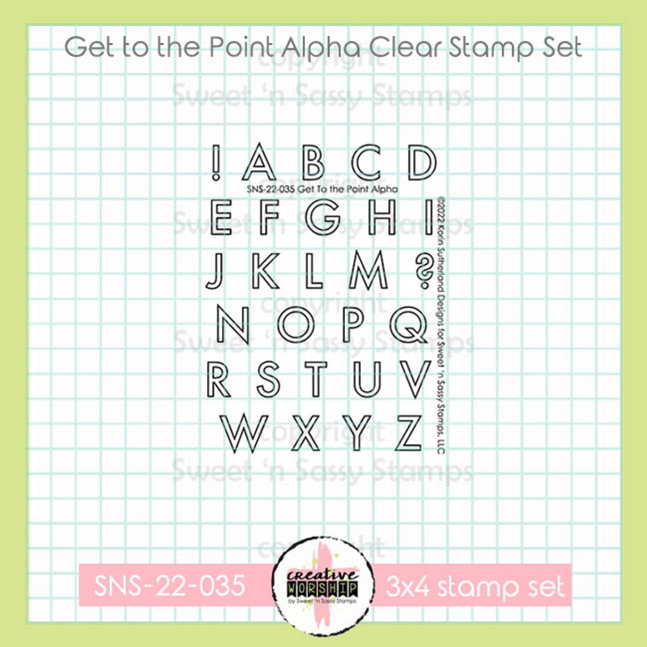 LETTER, NUMBER & PUNCTUATION STAMPS