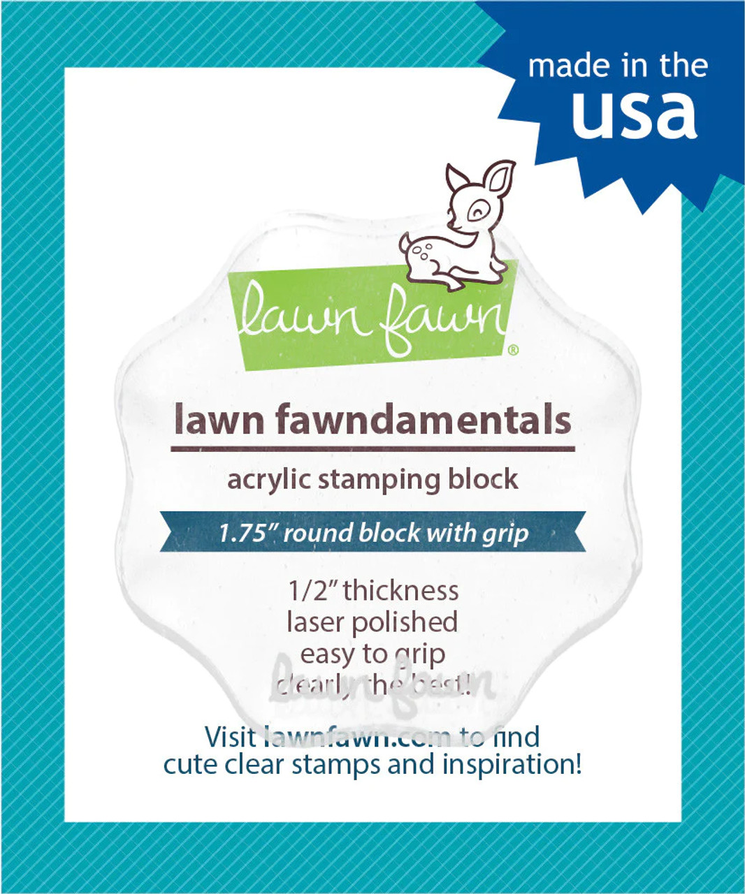 Lawn Fawn 1.75 Round Block - Sweet 'n Sassy Stamps, LLC