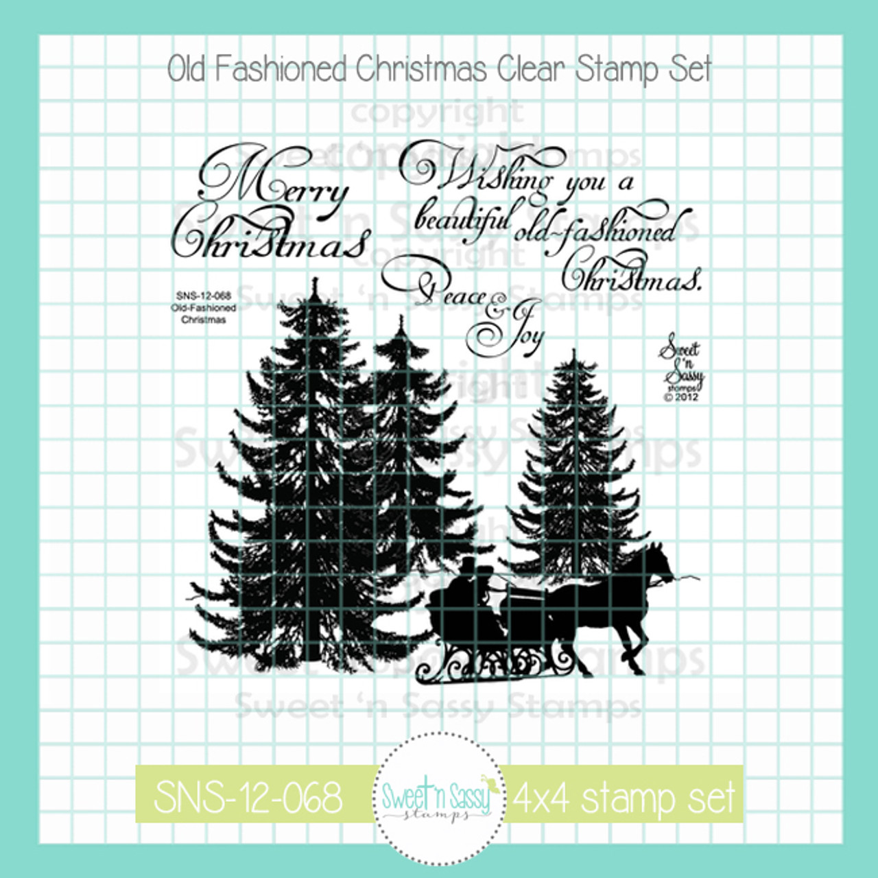 CL511 Christmas Sparkle clear stamp set