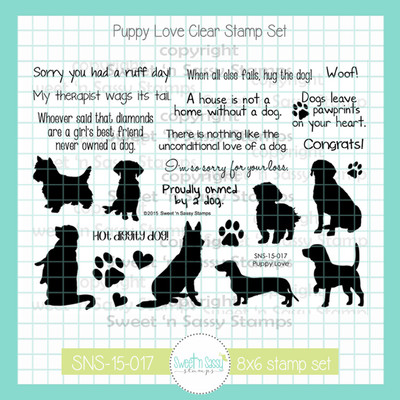 Puppy Love Clear Stamp Set