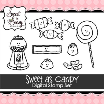 Sweet as Candy Digital Stamp Set