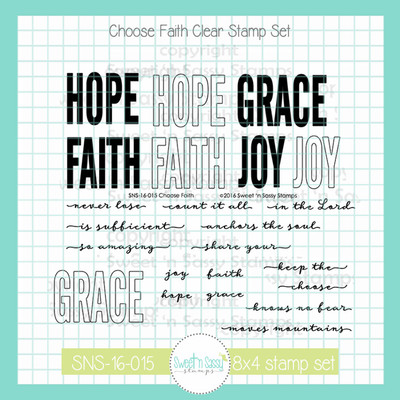 Faith Words Clear Stamp Set - Christian Faith Cards & Gifts – Mighty Hands