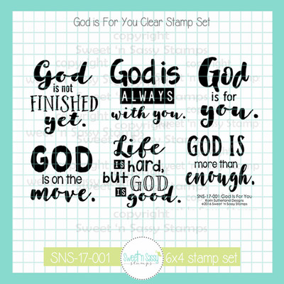 God is For You Clear Stamp Set