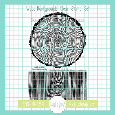 Wood Backgrounds Clear Stamp Set