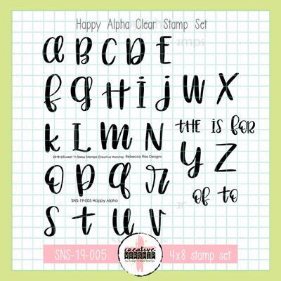 Creative Worship: Happy Alpha Clear Stamp Set Creative Worship: Happy Alpha Clear Stamp Set