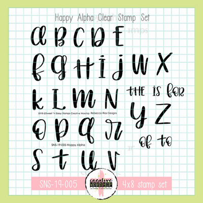 Creative Worship: Happy Alpha Clear Stamp Set