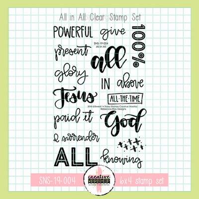 Creative Worship: All in All Clear Stamp Set