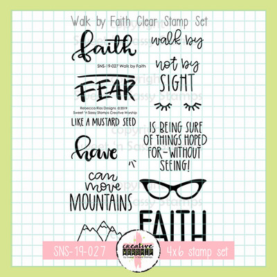 Creative Worship: Walk by Faith Clear Stamp Set