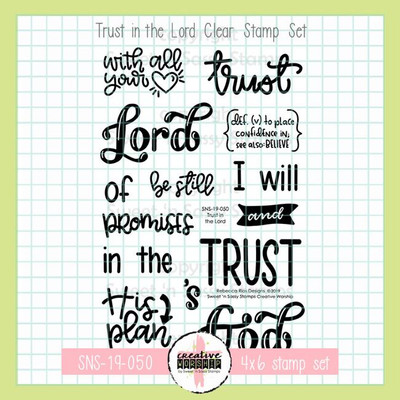 Creative Worship: Trust in the Lord Clear Stamp Set