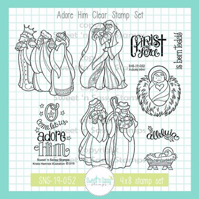 Adore Him Clear Stamp Set