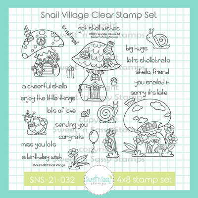 Snail Village Clear Stamp Set
