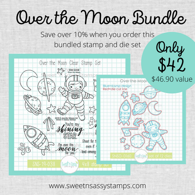 Over the Moon Stamp & Die Bundle