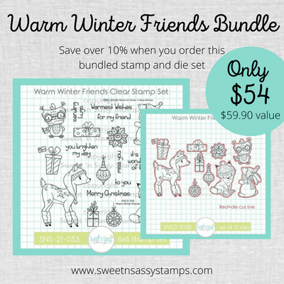 Warm Winter Friends Stamp & Die Bundle