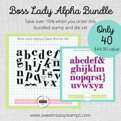 Creative Worship: Boss Lady Alpha Stamp & Die Bundle