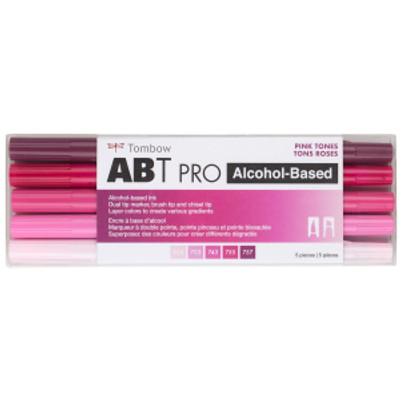 Tombow ABT PRO Alcohol-based Markers, Pink Tones