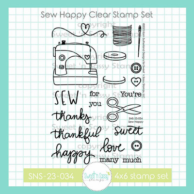 Sew Happy Clear Stamp Set
