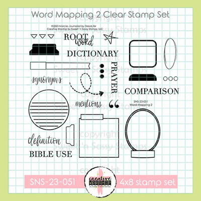 Creative Worship: Word Mapping 2 Clear Stamp Set