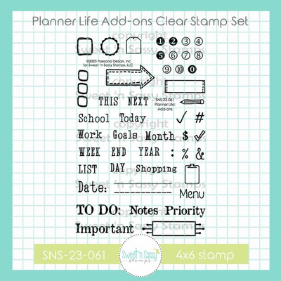 Planner Life Add-ons Clear Stamp Set
