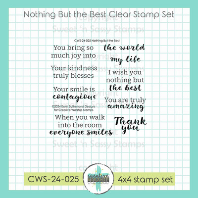 Nothing But the Best Clear Stamp Set