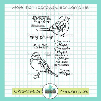 PREORDER More Than Sparrows Clear Stamp Set