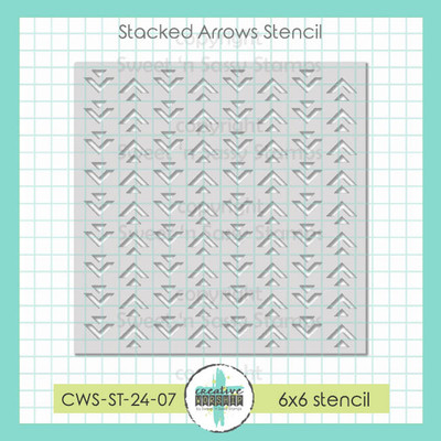 Stacked Arrows Stencil