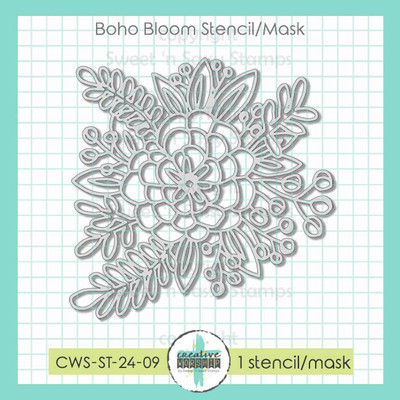 Boho Bloom Stencil/Mask