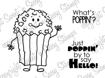 Poppin' By Digital Stamp