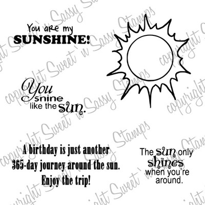 You Are My Sunshine - Digital Stamp– Whimsy Stamps
