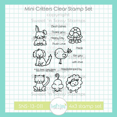 PREORDER Mini Critters Clear Stamp Set PREORDER Mini Critters Clear Stamp Set