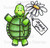 Thankful Tommy Turtle Colored Digital Stamp