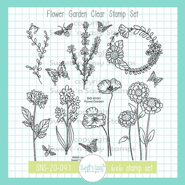SnSS Flower Garden Stamp Set