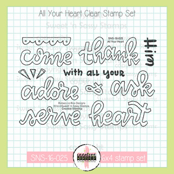 Creative Worship: His Book Clear Stamp Set - Sweet 'n Sassy Stamps, LLC