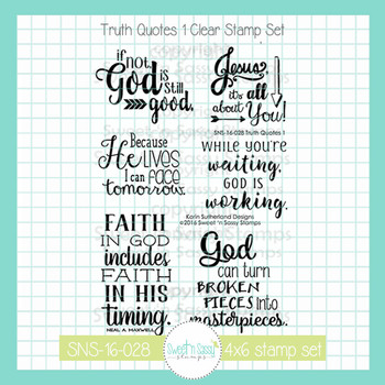 Truth Quotes 1 Clear Stamp Set - Sweet 'n Sassy Stamps, LLC