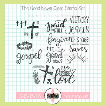 Creative Worship: The Good News Clear Stamp Set - Creative Worship ...