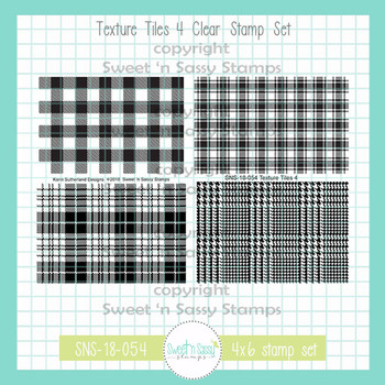 Texture Tiles 4 Clear Stamp Set Sweet N Sassy Stamps Llc