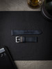 Handcrafted Blue Leather Watch Strap Bas and Lokes